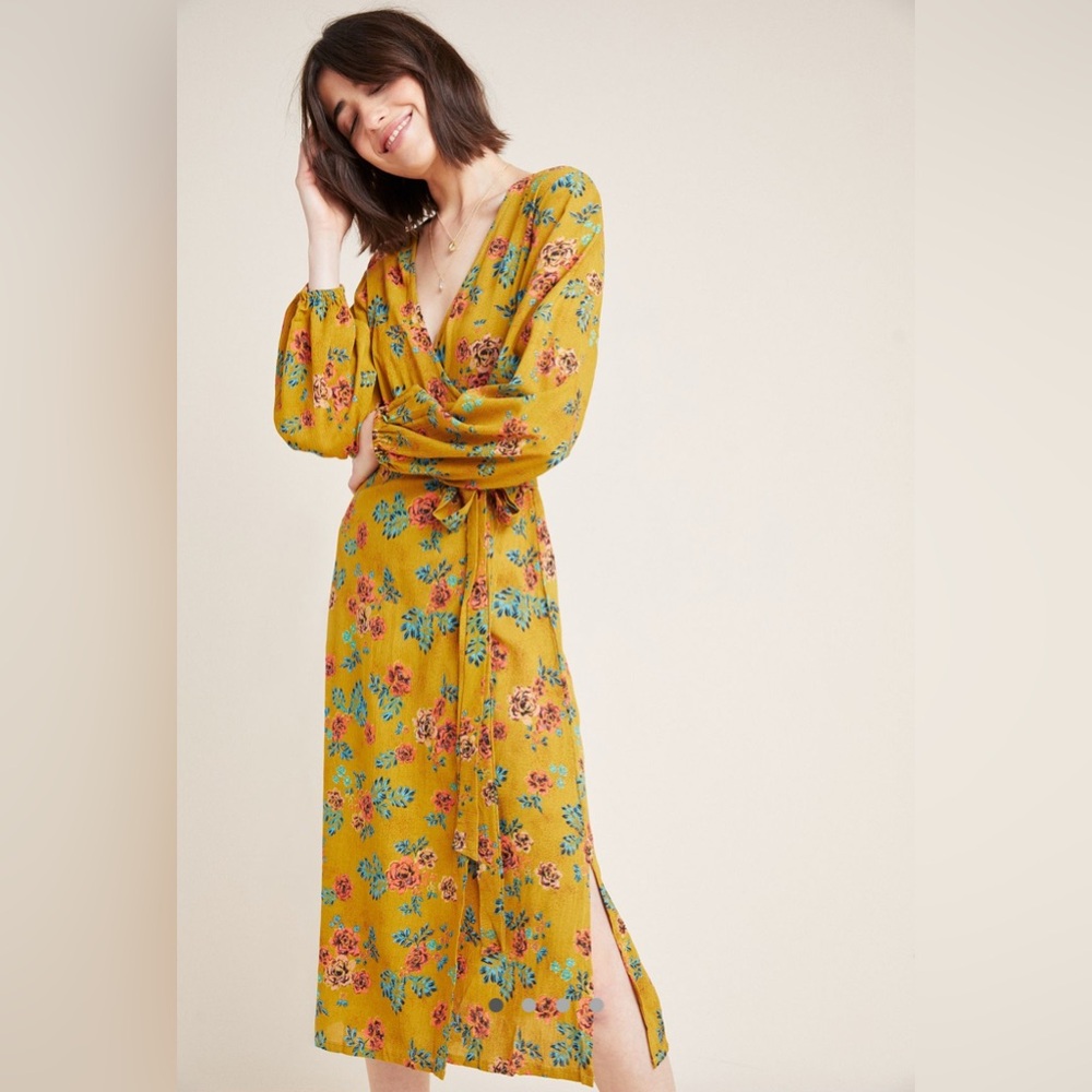 New Faithfull the Brand Le Figuaro Wrap Dress
